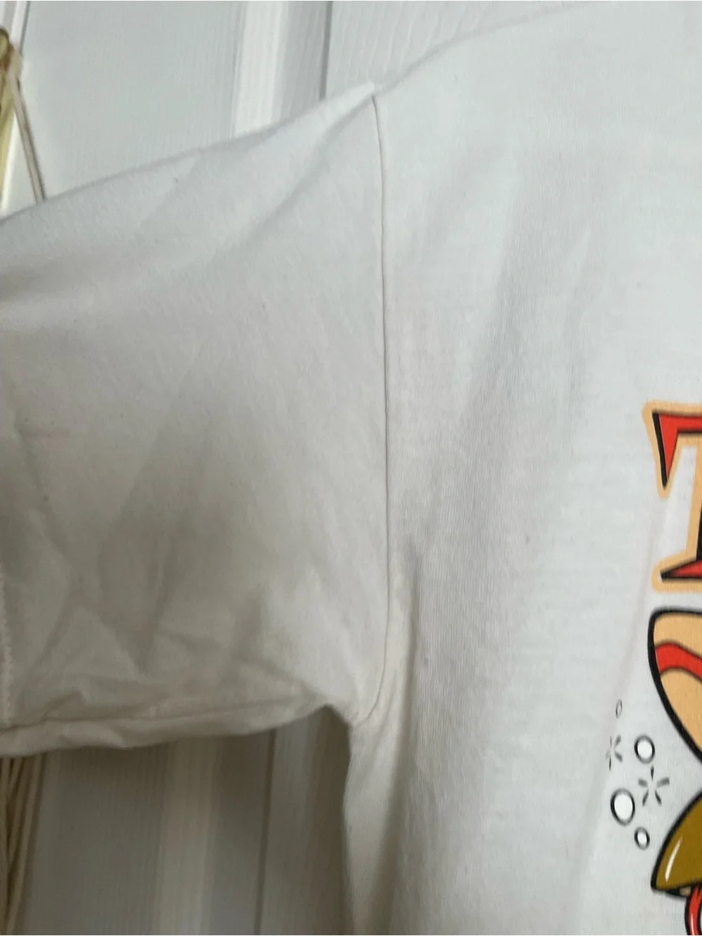 Tie One On! Mens size Medium Sedona Graphic Tee Cream with Orange & Brown Print